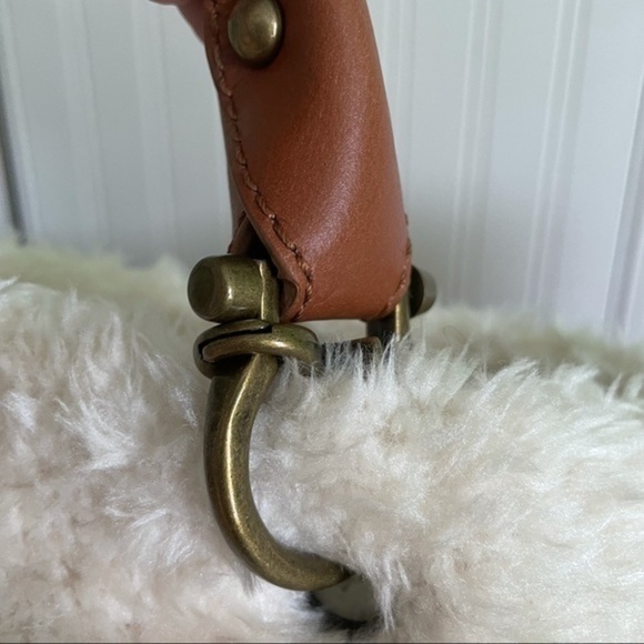 H by Halston NWT Suede & Fleece Shopper/Tote - Picture 5 of 11